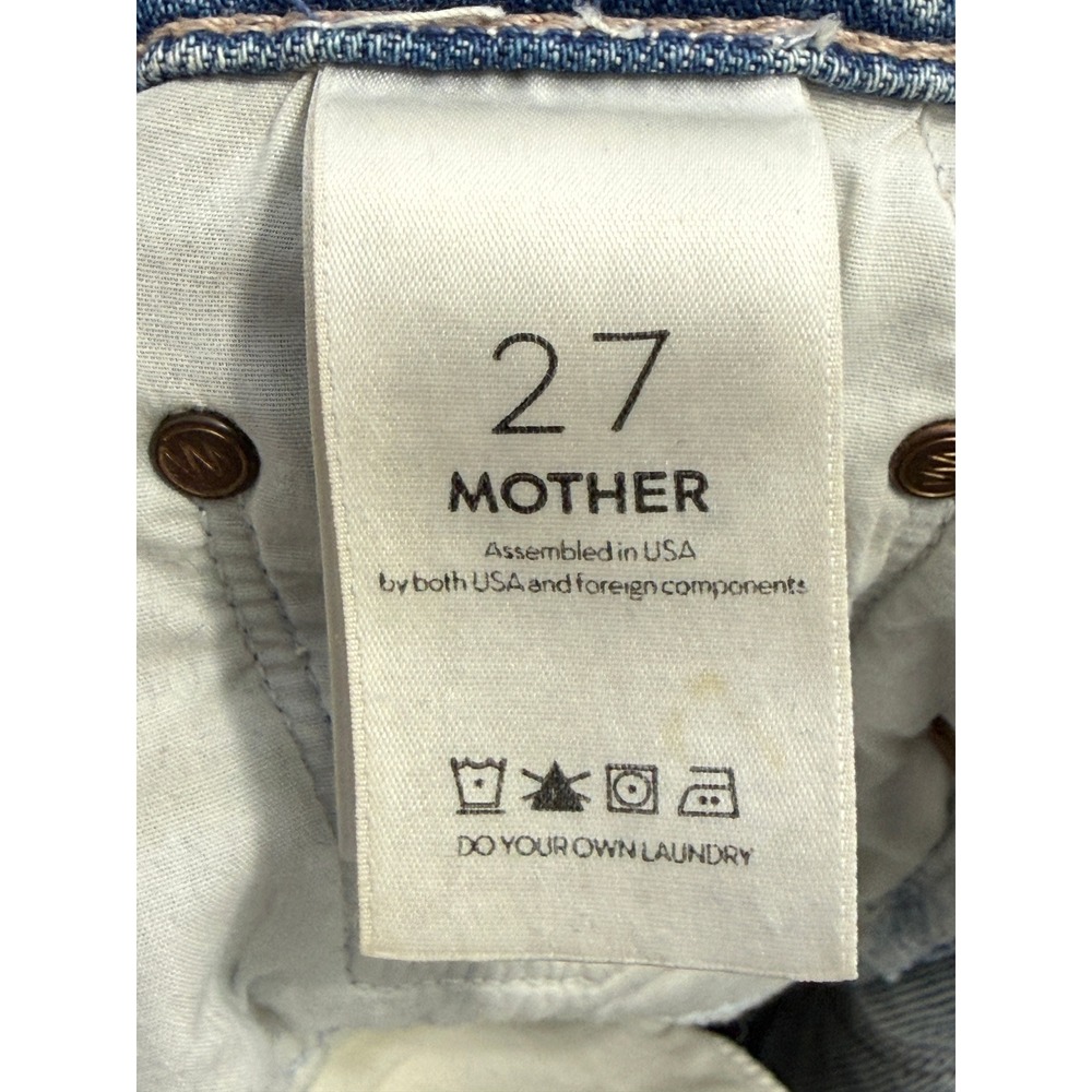 Mother Superior TomCat Quite Contrary Ankle Jeans 27 Quiet Luxury Distressed - Picture 9 of 10